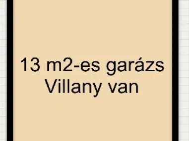 Eladó garázs Szeged, Újszeged 13 nm