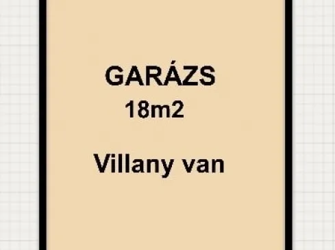 Eladó garázs Szeged, Felsőváros 18 nm