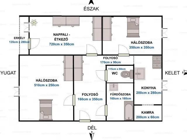 Eladó lakás Szeged, Makkosház 72 nm