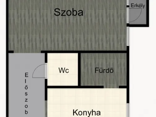 Eladó lakás Szeged, Belváros 37 nm