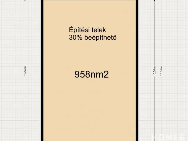 Eladó telek Makó 958 nm