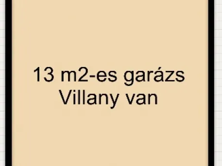 Eladó garázs Szeged, Újszeged 13 nm