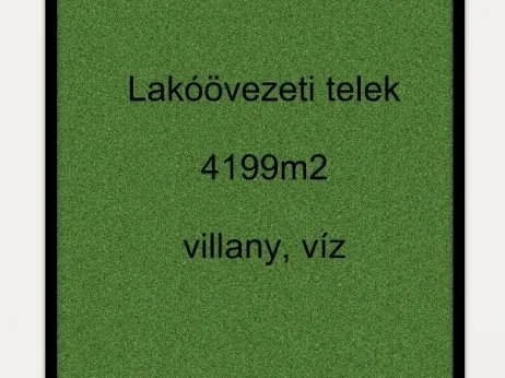 Eladó telek Kövegy 4199 nm