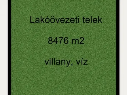 Eladó telek Kövegy 8476 nm