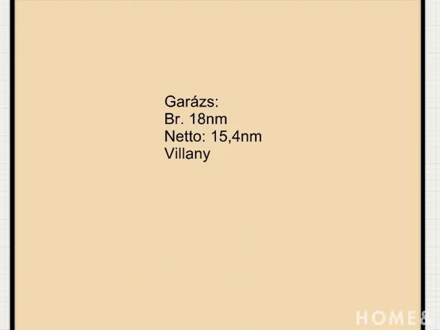 Eladó garázs Szeged, Fodorkert 15 nm