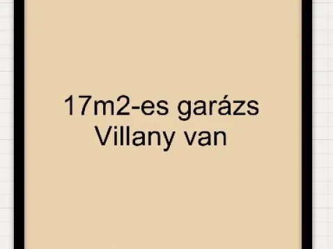 Eladó garázs Szeged, Újszeged 17 nm