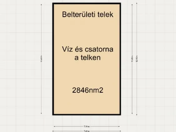 Eladó telek Kübekháza 2846 nm