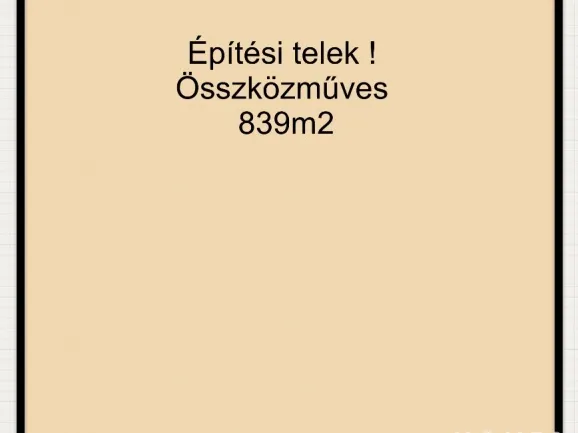 Eladó telek Deszk 839 nm