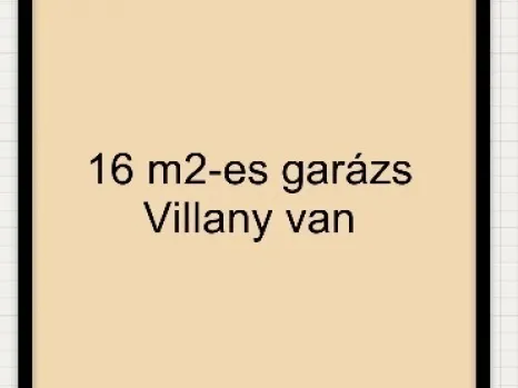 Eladó garázs Szeged, Petőfitelep 16 nm