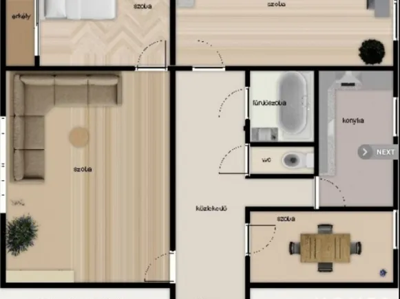 Eladó lakás Szeged, Felsőváros 72 nm