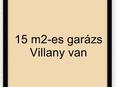 Eladó garázs Szeged, Rókus 15 nm