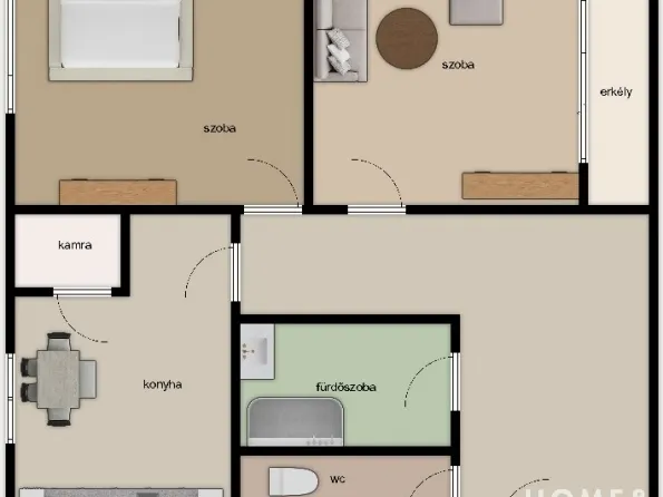 Eladó lakás Szeged, Tarján 54 nm