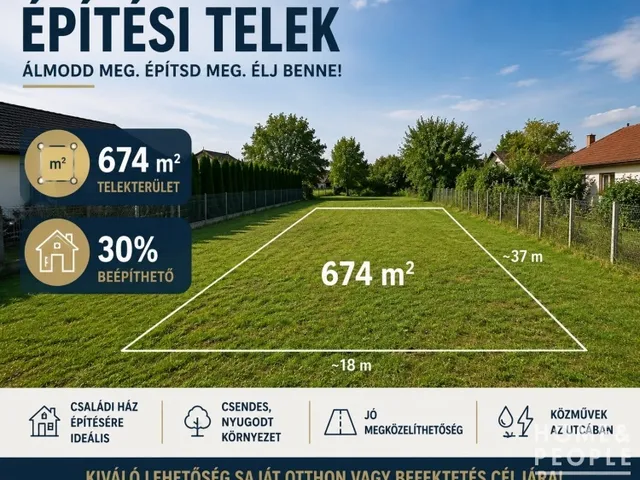 Eladó telek Mórahalom 674 nm
