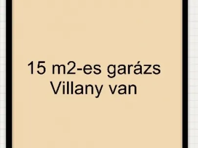 Eladó garázs Szeged, Újszeged 15 nm
