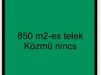 Eladó telek Hódmezővásárhely 850 nm