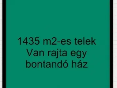 Eladó telek Balástya 1435 nm