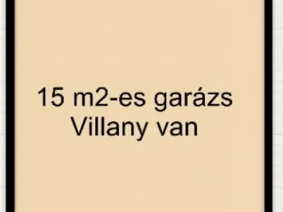 Eladó garázs Szeged, Újszeged 15 nm