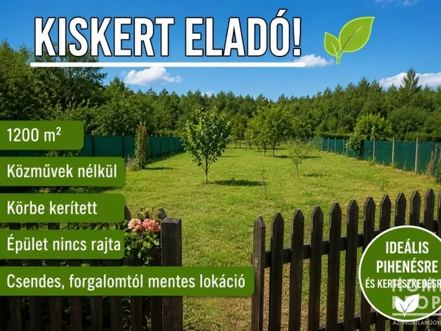 Eladó mezőgazdasági ingatlan Bordány 1200 nm