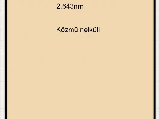 Eladó telek Hódmezővásárhely 2643 nm