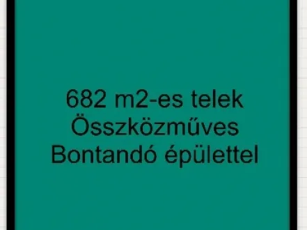 Eladó telek Szeged, Szőreg 682 nm
