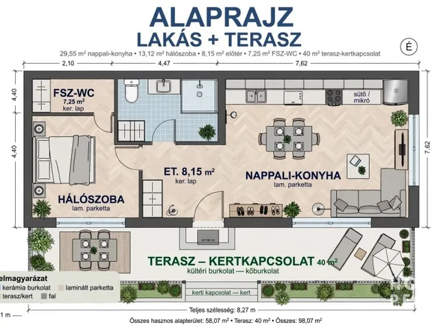 Eladó lakás Szeged 58 nm