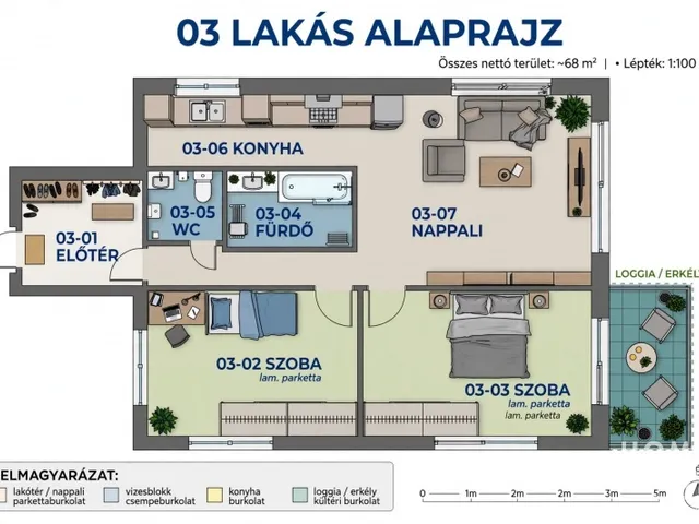 Eladó lakás Szeged 68 nm