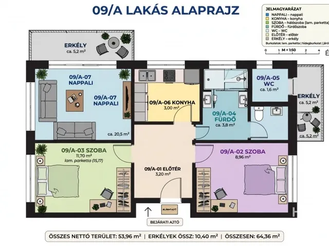 Eladó lakás Szeged 54 nm