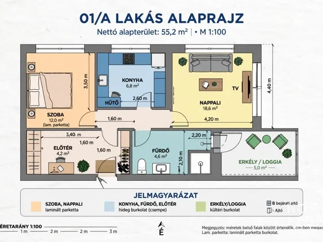 Eladó lakás Szeged 55 nm