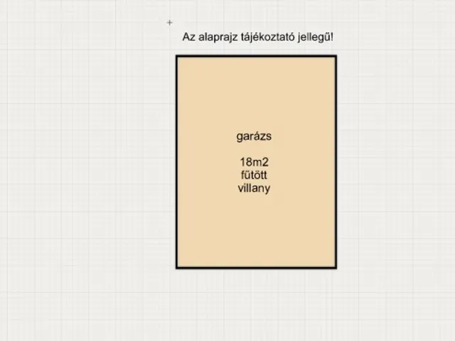 Eladó garázs Mórahalom 18 nm