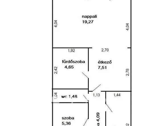Eladó lakás Hévíz 49 nm