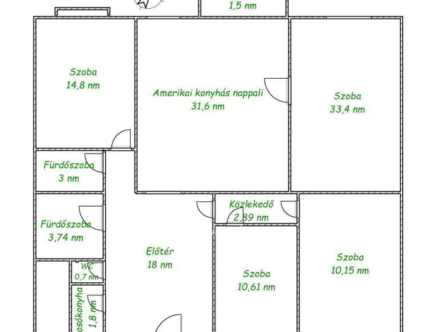 Eladó lakás Budapest VIII. kerület 121 nm