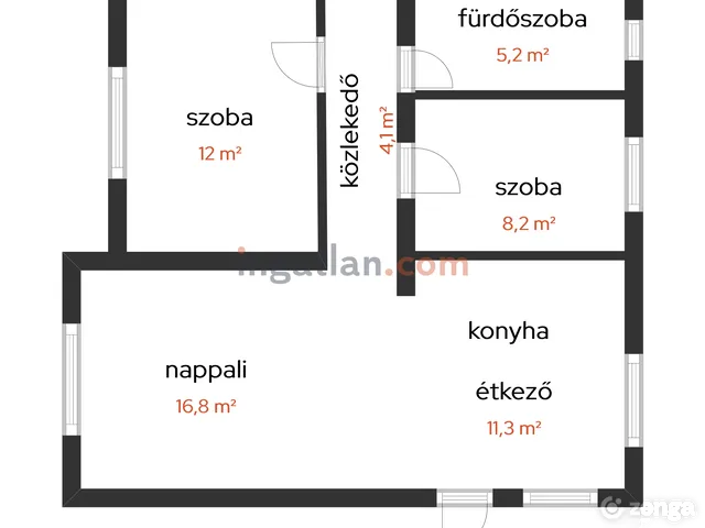 Eladó ház Erdőkövesd 77 nm