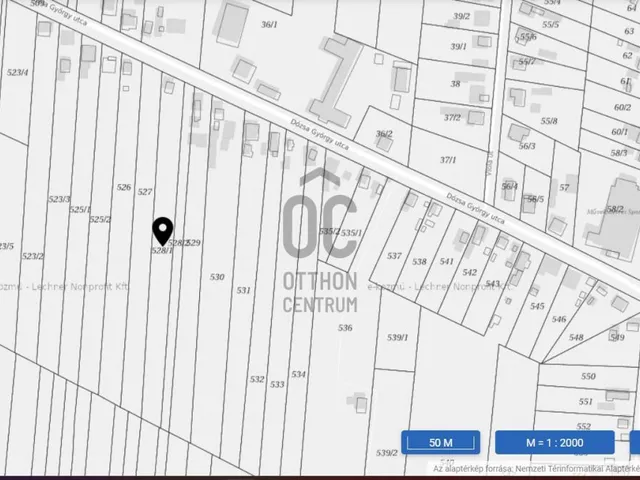 Eladó telek Dánszentmiklós 4061 nm