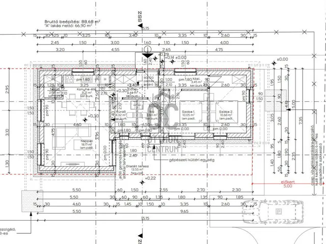 Eladó ház Dánszentmiklós 67 nm