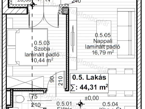 Eladó lakás Balatonboglár 49 nm