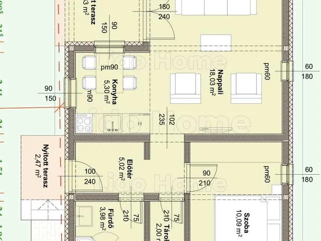 Eladó ház Balatonfenyves 61 nm