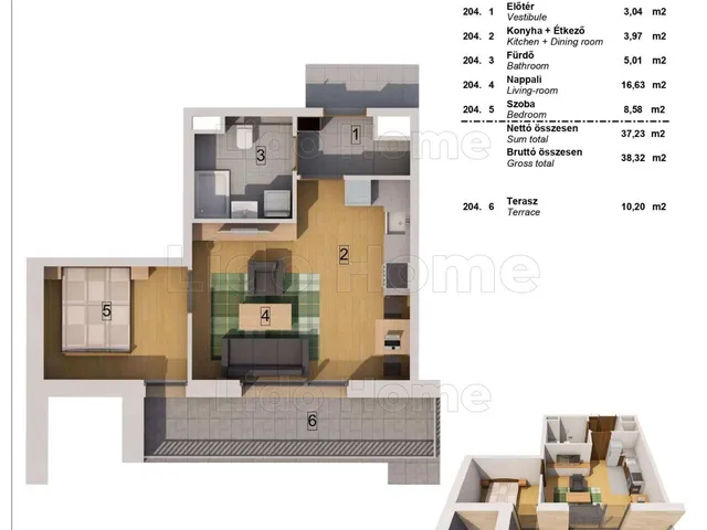 Eladó lakás Fonyód, Fonyódliget 38 nm