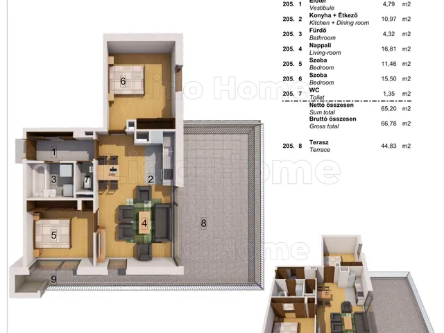 Eladó lakás Fonyód, Fonyódliget 67 nm