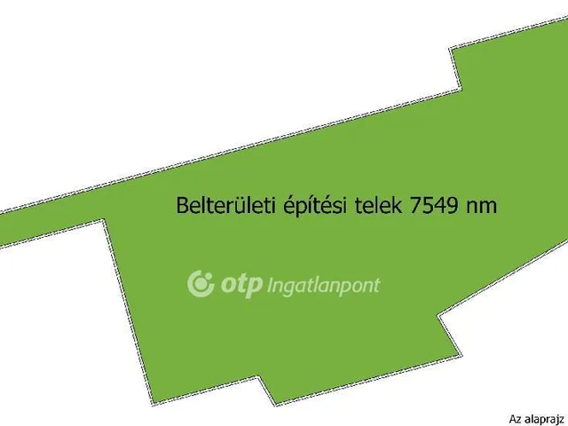 Eladó telek Dömsöd 7548 nm