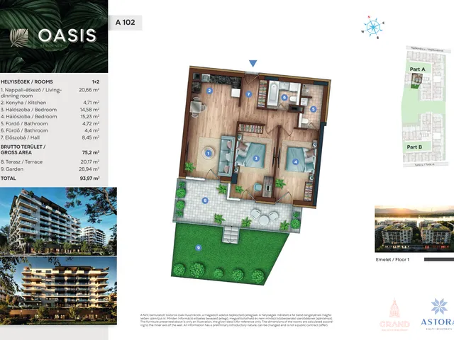 Eladó lakás Budapest XIII. kerület 75 nm