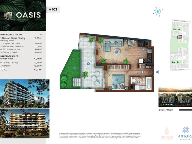 Eladó lakás Budapest XIII. kerület 48 nm