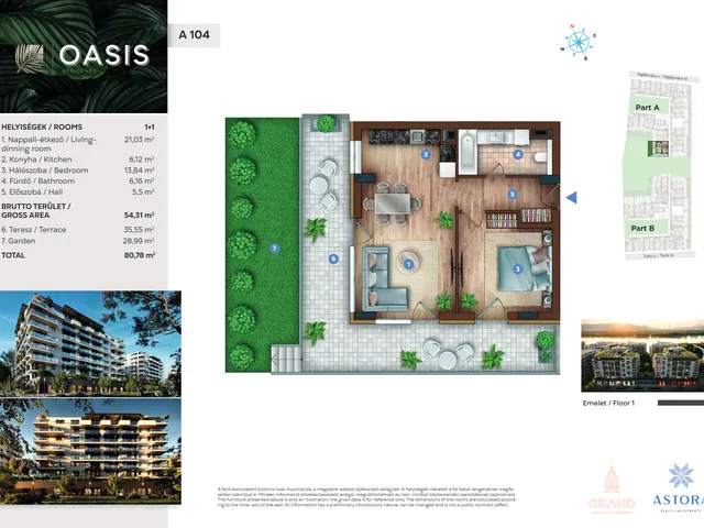 Eladó lakás Budapest XIII. kerület 54 nm