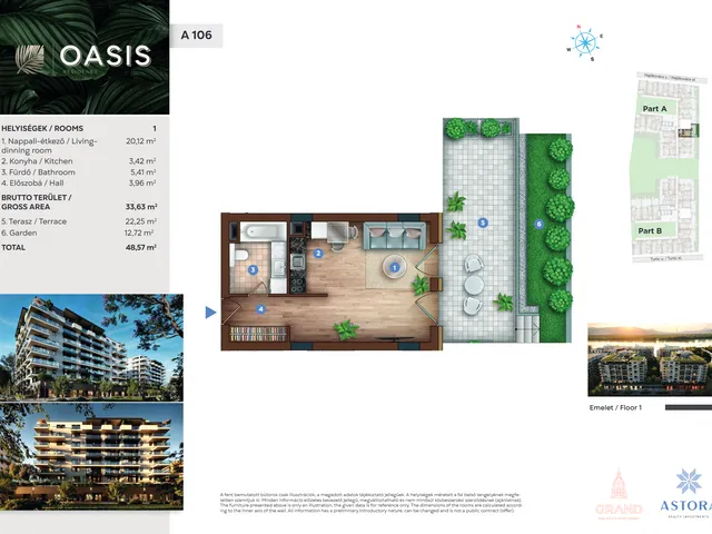 Eladó lakás Budapest XIII. kerület 34 nm