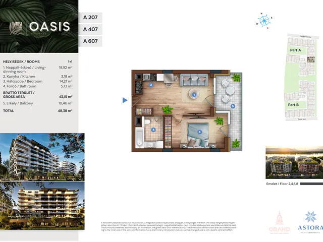 Eladó lakás Budapest XIII. kerület 43 nm