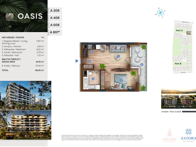 Eladó lakás Budapest XIII. kerület 43 nm