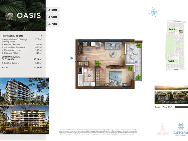 Eladó lakás Budapest XIII. kerület 43 nm