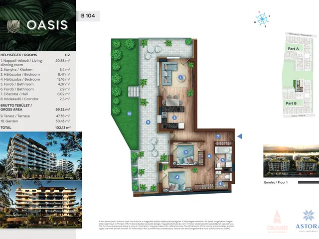 Eladó lakás Budapest XIII. kerület 69 nm