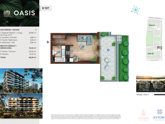 Eladó lakás Budapest XIII. kerület 34 nm