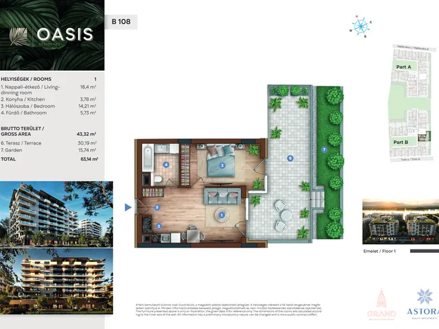 Eladó lakás Budapest XIII. kerület 43 nm