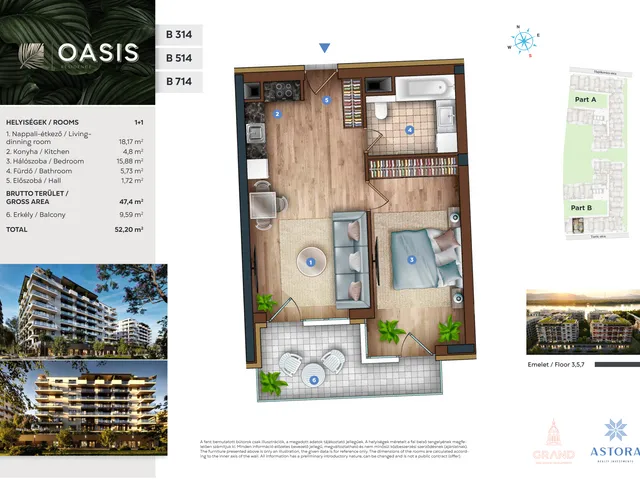 Eladó lakás Budapest XIII. kerület 47 nm